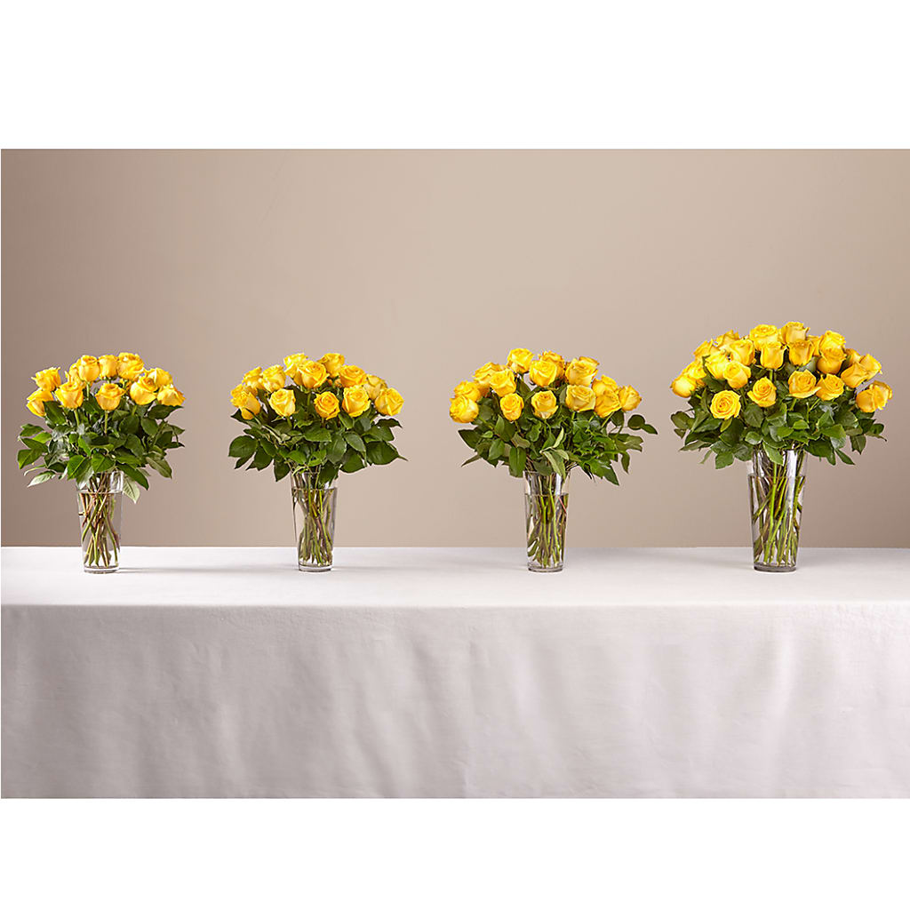 Long Stem Yellow Rose Bouquet – XOXO FLORALS & WINE, Newark OH