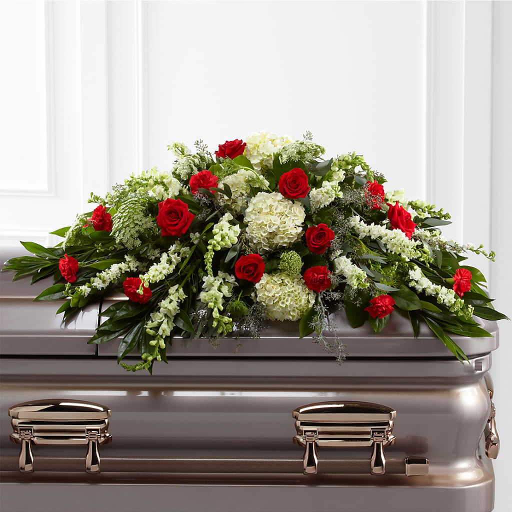 Sincerity Casket Spray – XOXO FLORALS & WINE, Newark OH