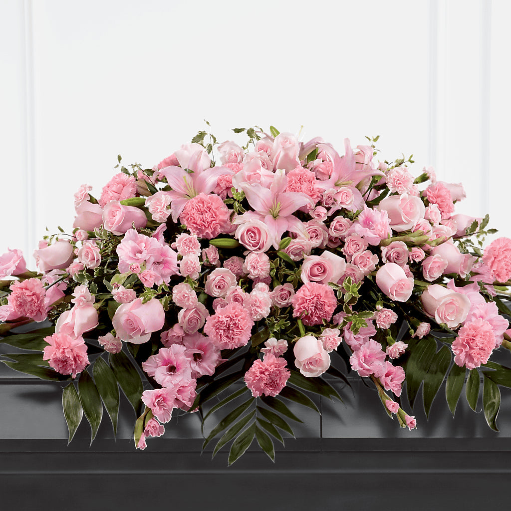 Garden of Comfort Casket Spray (Standard) – XOXO FLORALS & WINE, Newark OH