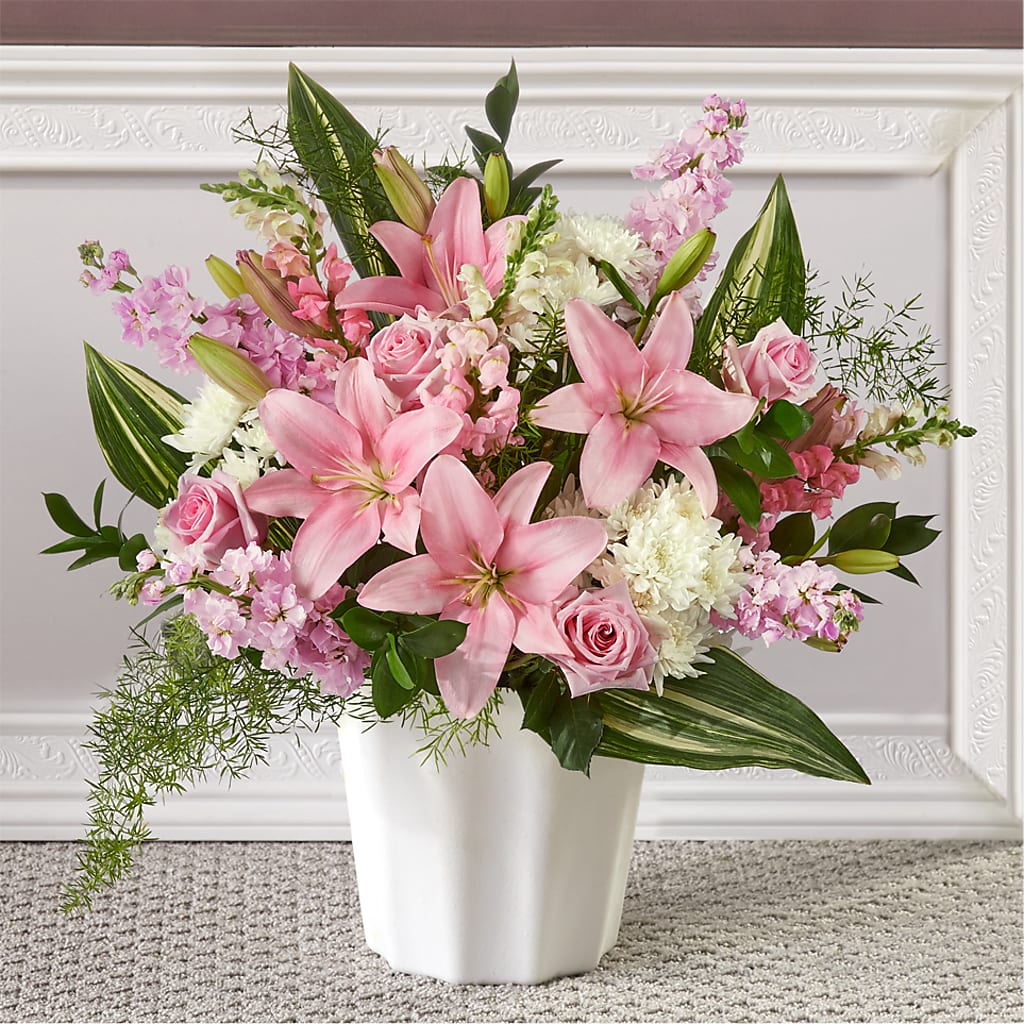 Simply Serene Floor Basket – XOXO FLORALS & WINE, Newark OH