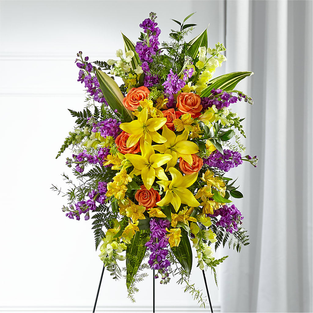 Thoughtful Prayers Standing Spray – XOXO FLORALS & WINE, Newark OH