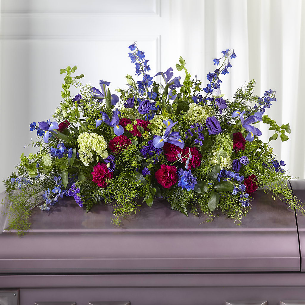 Always Treasured Casket Spray – XOXO FLORALS & WINE, Newark OH