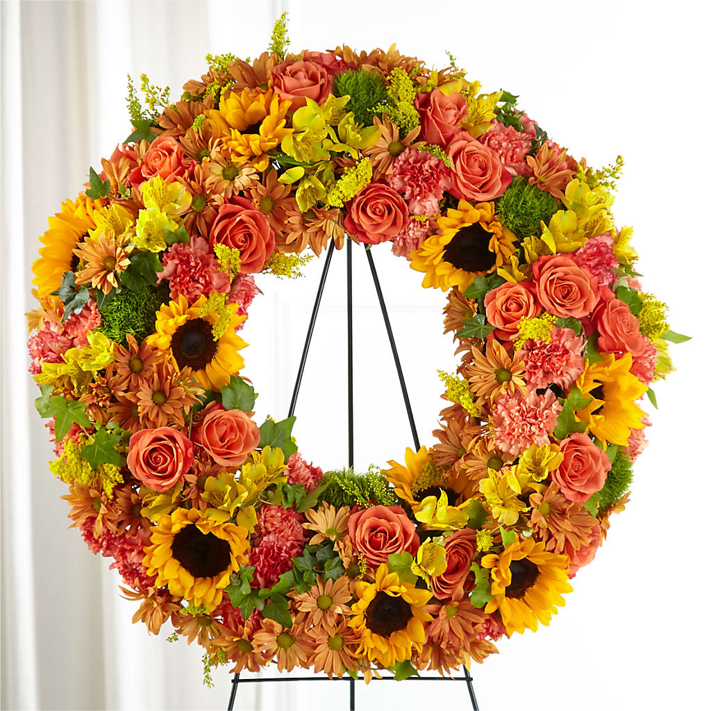 Autumnal Memories Wreath (Standard) – XOXO FLORALS & WINE, Newark OH