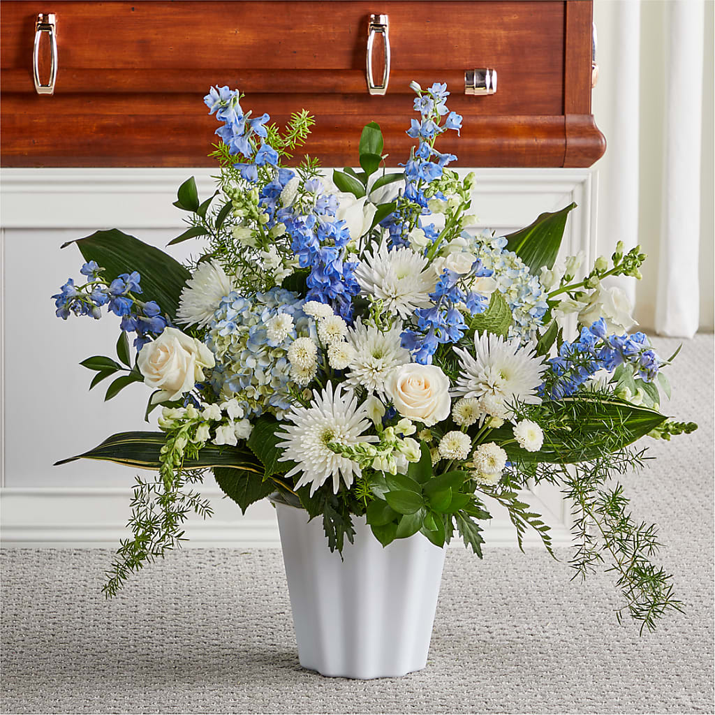 Everlasting Memories Floor Basket – XOXO FLORALS & WINE, Newark OH