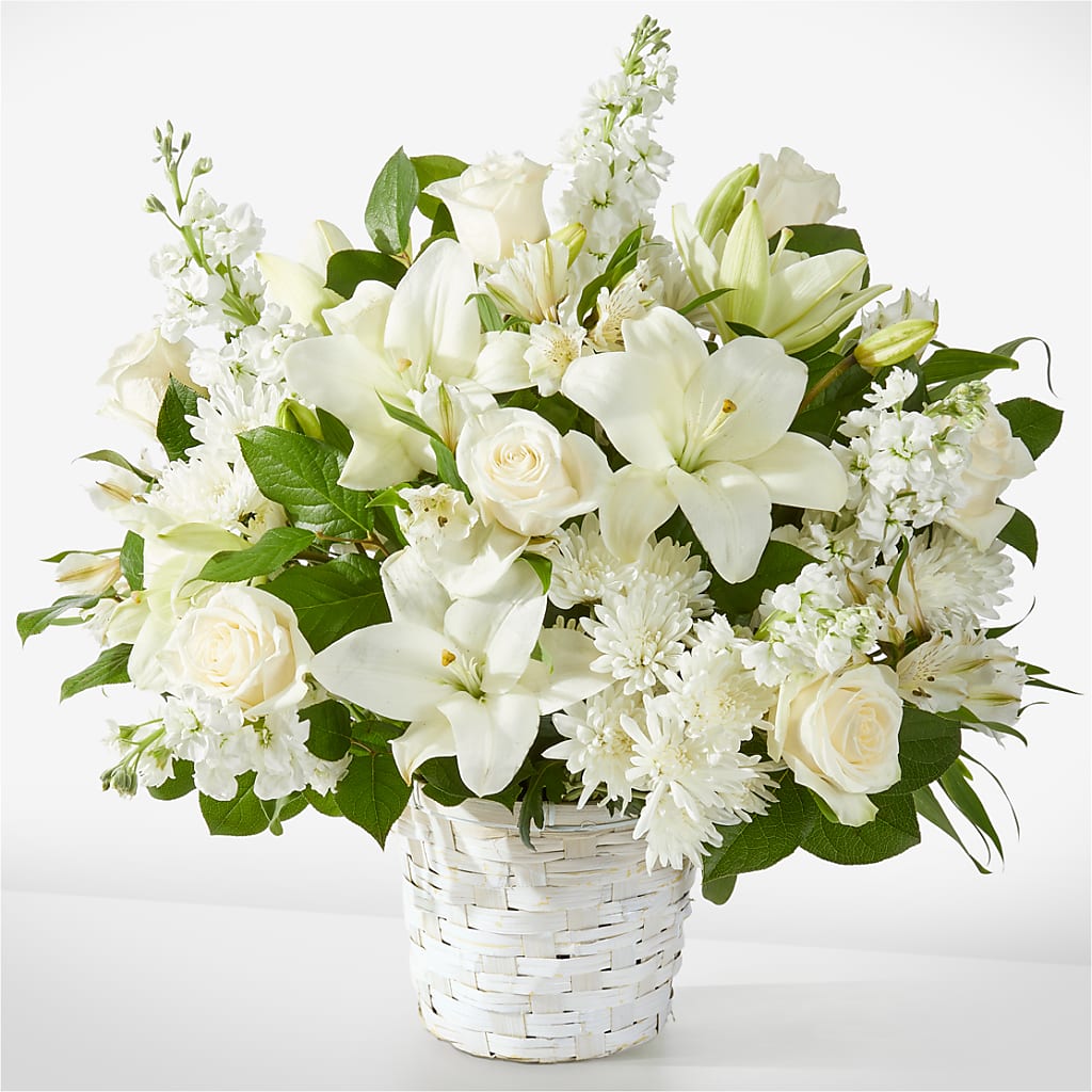 Peaceful Reflections Arrangement – XOXO FLORALS & WINE, Newark OH