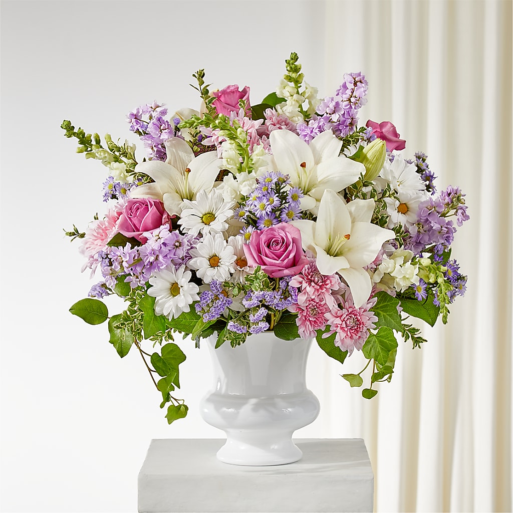 Remarkable Life Urn Arrangement – XOXO FLORALS & WINE, Newark OH