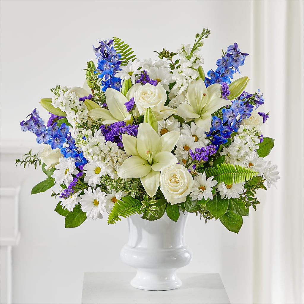 Expressions of Hope Urn Arrangement – XOXO FLORALS & WINE, Newark OH