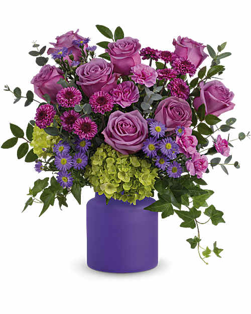 Amethyst Awe Bouquet – XOXO FLORALS & WINE, Newark OH