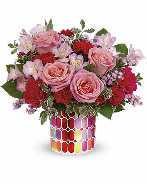 Charming Mosaic Bouquet – XOXO FLORALS & WINE, Newark OH