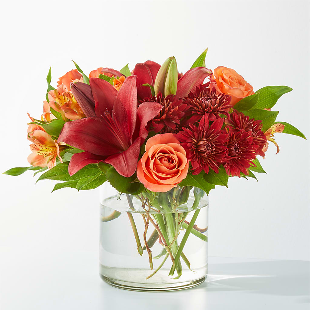 Crimson Leaves Bouquet – XOXO FLORALS & WINE, Newark OH