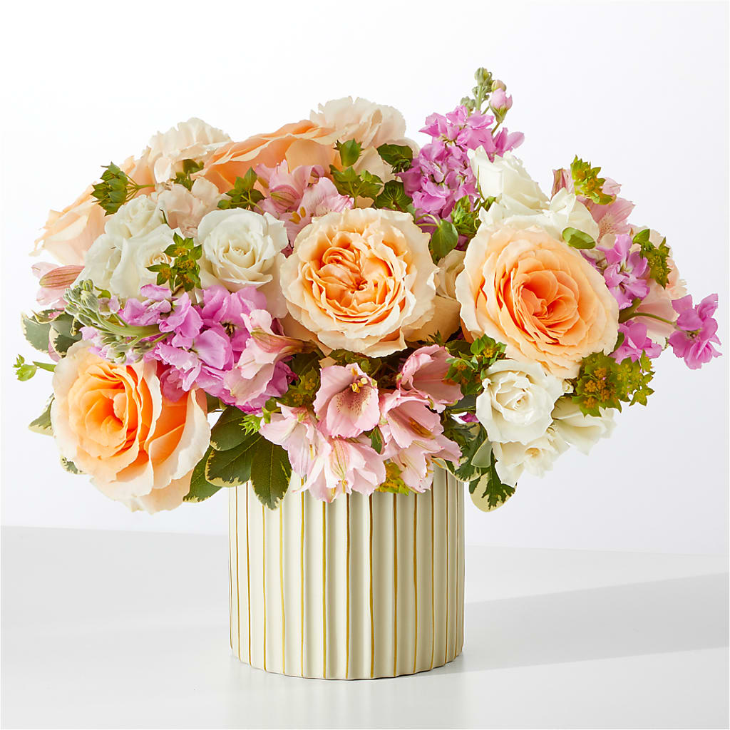 Paradise Bouquet with Ivory Vase – XOXO FLORALS & WINE, Newark OH