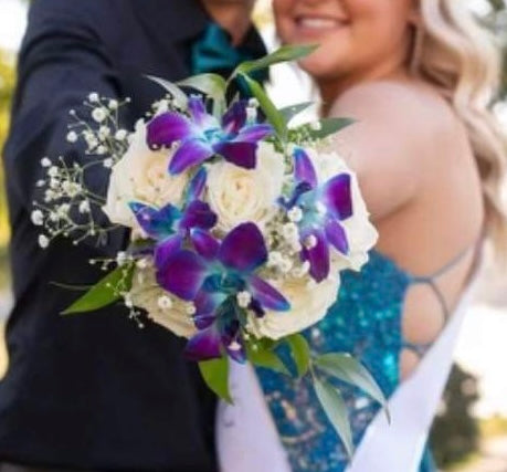 Formal Dance Bouquet text 740-975-9856 to match up with your dress – XOXO FLORALS & WINE, Newark OH