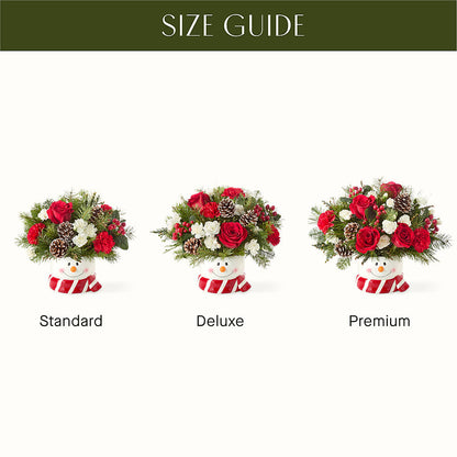 Jolly Snowman Bouquet – XOXO FLORALS & WINE, Newark OH