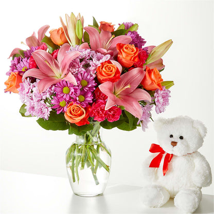 One and Only Bouquet and Bear Bundle – XOXO FLORALS & WINE, Newark OH