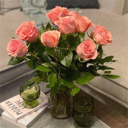 Long Stem Pink Rose Bouquet – XOXO FLORALS & WINE, Newark OH