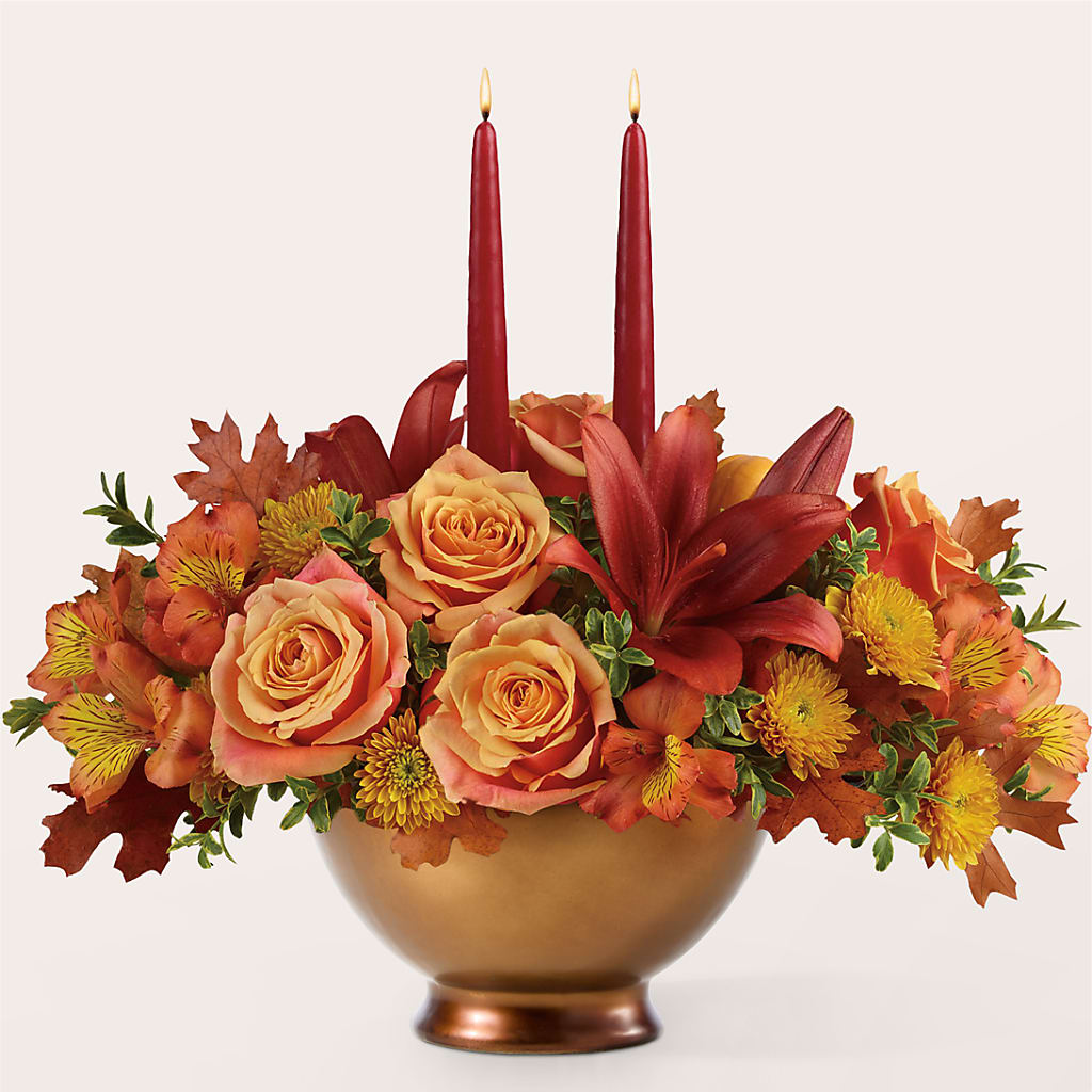 Harvest Table Centerpiece – XOXO FLORALS & WINE, Newark OH