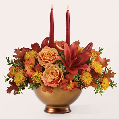 Harvest Table Centerpiece – XOXO FLORALS & WINE, Newark OH