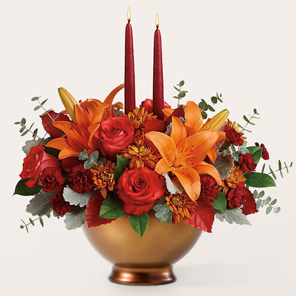 Fruits of Fall Centerpiece – XOXO FLORALS & WINE, Newark OH