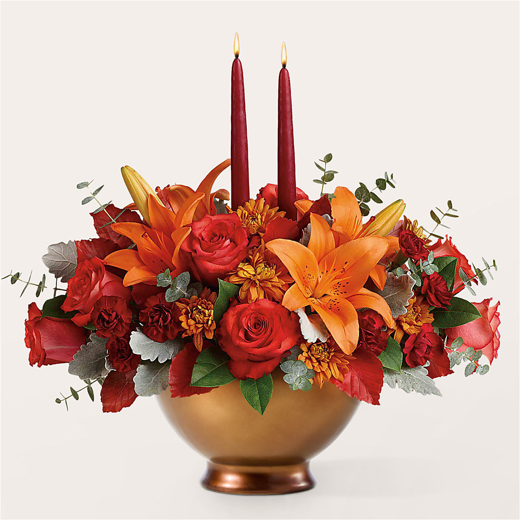 Fruits of Fall Centerpiece – XOXO FLORALS & WINE, Newark OH