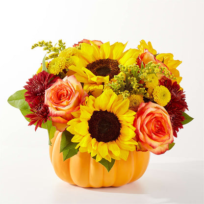 Golden Gourd Pumpkin Bouquet – XOXO FLORALS & WINE, Newark OH