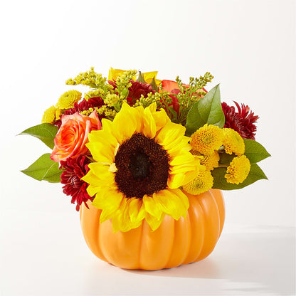 Golden Gourd Pumpkin Bouquet – XOXO FLORALS & WINE, Newark OH