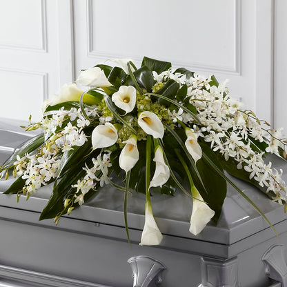 Angel Wings Casket Spray – XOXO FLORALS & WINE, Newark OH