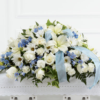 Tender Treasure Casket Spray – XOXO FLORALS & WINE, Newark OH