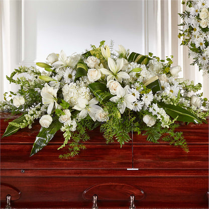 Abundance Casket Spray – XOXO FLORALS & WINE, Newark OH