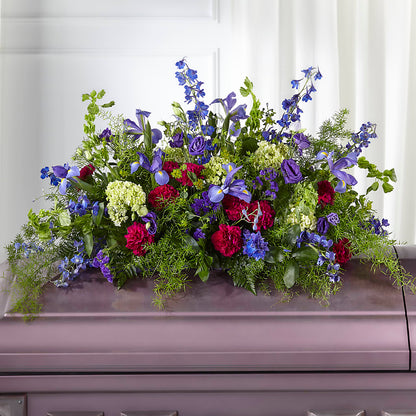 Always Treasured Casket Spray – XOXO FLORALS & WINE, Newark OH