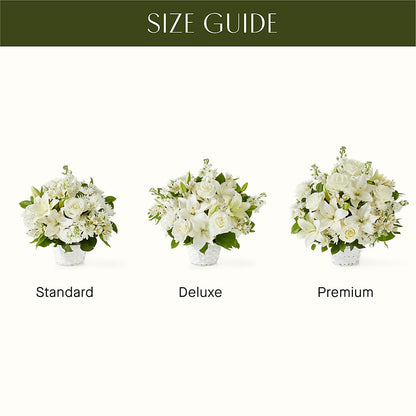 Peaceful Reflections Arrangement – XOXO FLORALS & WINE, Newark OH
