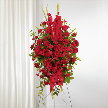 From the Heart Standing Spray – XOXO FLORALS & WINE, Newark OH