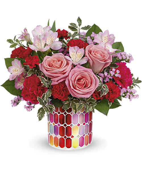 Charming Mosaic Bouquet – XOXO FLORALS & WINE, Newark OH