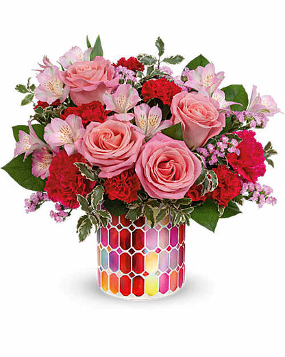 Charming Mosaic Bouquet – XOXO FLORALS & WINE, Newark OH