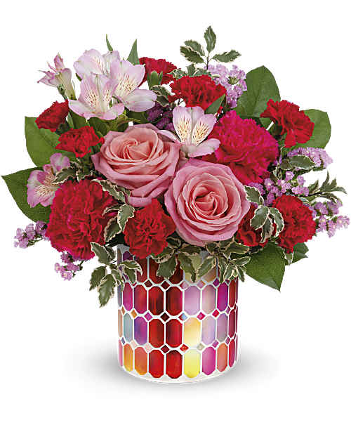 Charming Mosaic Bouquet – XOXO FLORALS & WINE, Newark OH