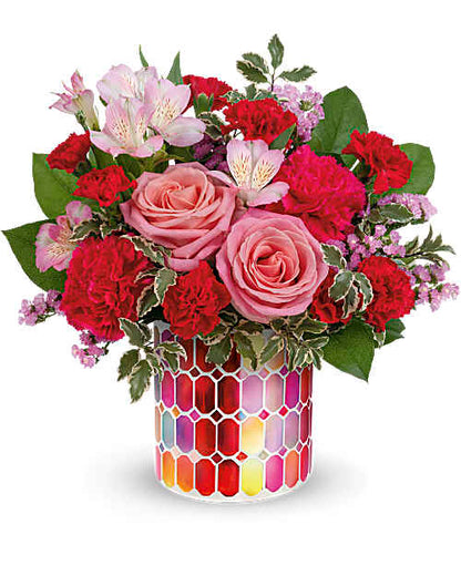 Charming Mosaic Bouquet – XOXO FLORALS & WINE, Newark OH