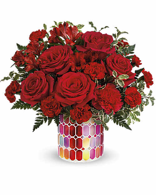 Magnificent Mosaic Bouquet – XOXO FLORALS & WINE, Newark OH