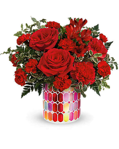 Magnificent Mosaic Bouquet – XOXO FLORALS & WINE, Newark OH