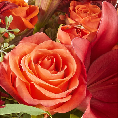 Crimson Leaves Bouquet – XOXO FLORALS & WINE, Newark OH