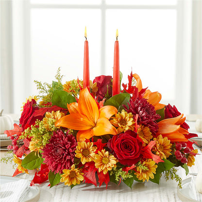Autumn's Embrace Centerpiece – XOXO FLORALS & WINE, Newark OH