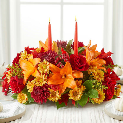 Autumn's Embrace Centerpiece – XOXO FLORALS & WINE, Newark OH