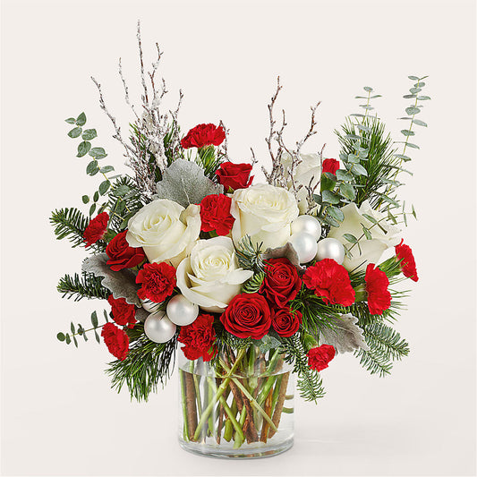 Trimming the Tree Bouquet – XOXO FLORALS & WINE, Newark OH